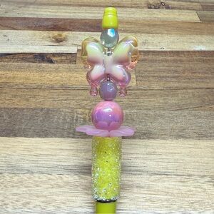 Colorful Butterfly Beaded Pen